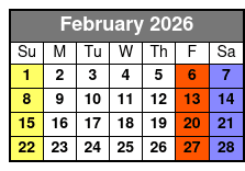 Private Or Couple’s Tarot Reading February Schedule