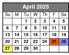 Private Tarot Reading April Schedule