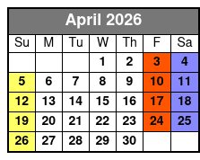Private Tarot Reading April Schedule