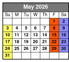 Private Tarot Reading May Schedule
