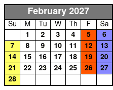 Private Tarot Reading February Schedule