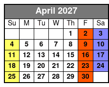 Private Tarot Reading April Schedule
