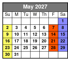 Private Tarot Reading May Schedule