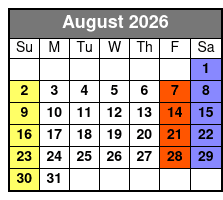 Couple’s Tarot Reading August Schedule