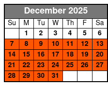 2-Day Pass December Schedule