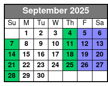 Hopscotch Tickets September Schedule