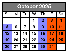 Hopscotch Tickets October Schedule