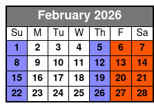 Hopscotch Tickets February Schedule