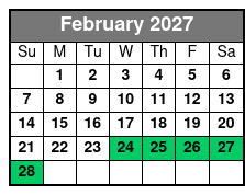 Hopscotch Tickets February Schedule