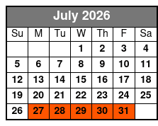 The Alamo: Exhibit Entry July Schedule