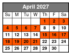 The Alamo: Exhibit Entry April Schedule