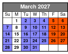 Magic Saloon - General Admission March Schedule