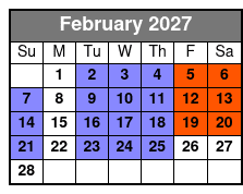 Magic Saloon - Preferred Seating February Schedule