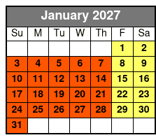 Magic Saloon - VIP Experience January Schedule