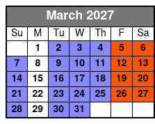 Magic Saloon - VIP Experience March Schedule