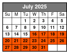 The Buckhorn Museum July Schedule