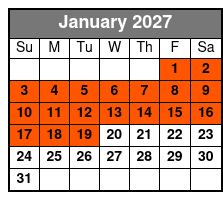 Hard Rock Cafe San Antonio Dining Experience January Schedule