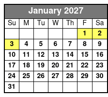 San Antonio Alamo Helicopter Tours January Schedule