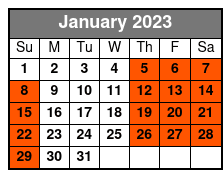 Institute of Texan Cultures January Schedule