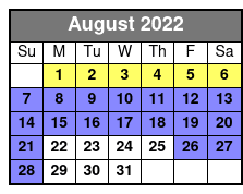 Aquatica and SeaWorld San Antonio 2 Day 2 Park Flex Ticket August Schedule