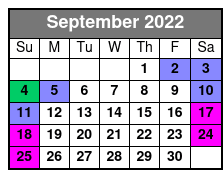 Aquatica and SeaWorld San Antonio 2 Day 2 Park Flex Ticket September Schedule