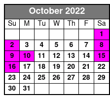 Aquatica and SeaWorld San Antonio 2 Day 2 Park Flex Ticket October Schedule