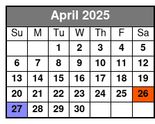 Aquatica and SeaWorld San Antonio 2 Day 2 Park Flex Ticket April Schedule