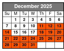 Aquatica and SeaWorld San Antonio 2 Day 2 Park Flex Ticket December Schedule