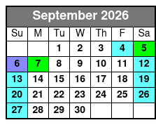 Aquatica and SeaWorld San Antonio 2 Day 2 Park Flex Ticket September Schedule