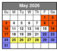 Aquatica and SeaWorld San Antonio 2 Park Silver Season Pass  May Schedule