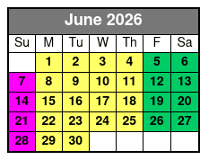 Aquatica and SeaWorld San Antonio 2 Park Silver Season Pass  June Schedule