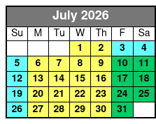 Aquatica and SeaWorld San Antonio 2 Park Silver Season Pass  July Schedule