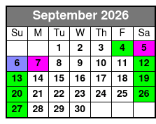 Aquatica and SeaWorld San Antonio 2 Park Silver Season Pass  September Schedule