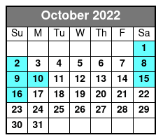 Aquatica San Antonio October Schedule