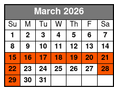 Aquatica San Antonio March Schedule