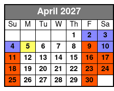 Aquatica San Antonio April Schedule