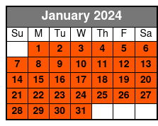 3-Choice Pass January Schedule