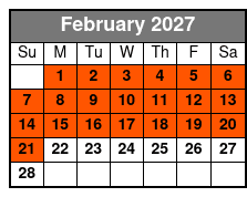 Ripley's Believe It Or Not! San Antonio: Entry Ticket February Schedule