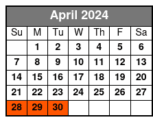 3-Choice Pass April Schedule