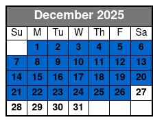 San Antonio Zoo Flexible Any-Day Entry Ticket December Schedule