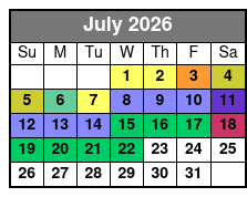 San Antonio Zoo Flexible Any-Day Entry Ticket July Schedule