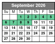 San Antonio Zoo Flexible Any-Day Entry Ticket September Schedule