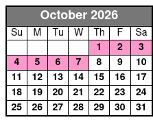 San Antonio Zoo Flexible Any-Day Entry Ticket October Schedule