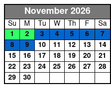San Antonio Zoo Flexible Any-Day Entry Ticket November Schedule