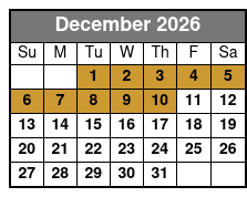 San Antonio Zoo Flexible Any-Day Entry Ticket December Schedule