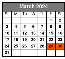 Segway Tour of Historic San Antonio March Schedule