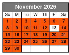 Half-Day Afternoon City Tour of Historic San Antonio November Schedule