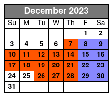 San Antonio Haunted History Ghost Tour December Schedule