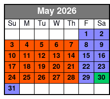 90 Minute Ghost Walk May Schedule