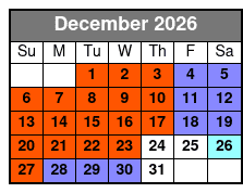 90 Minute Ghost Walk December Schedule